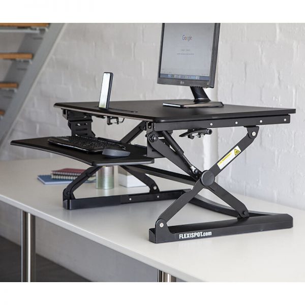 flexispot 35" ergonomic on desk sit stand desk
