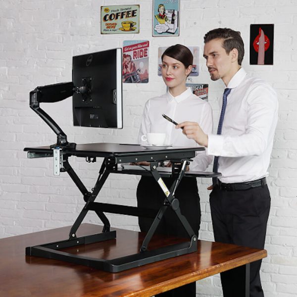 flexispot 35" ergonomic on desk sit stand desk