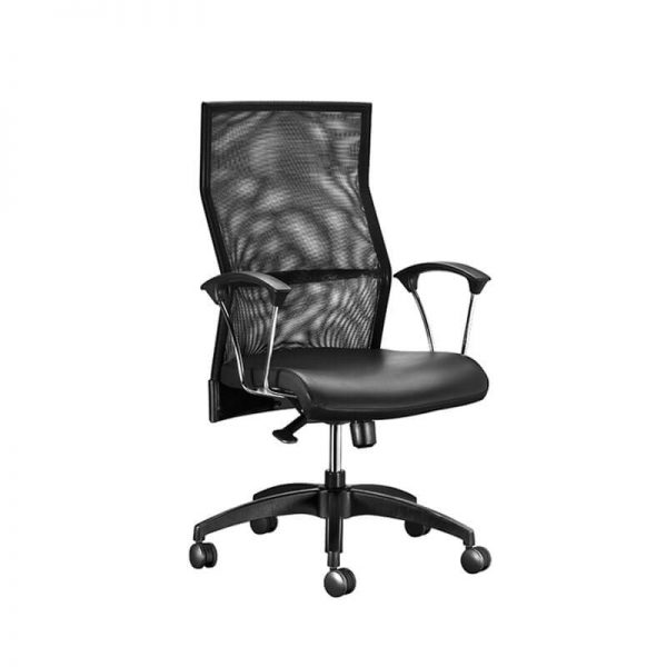 quest netting highback ergonomic swivel chair