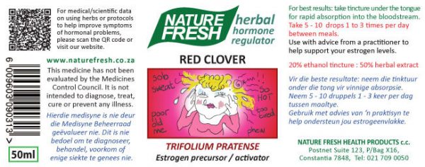 hormone balancing supplements red clover label